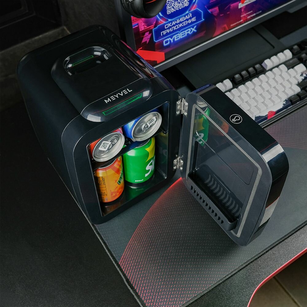 Мини холодильник для напитков Meyvel MD-04C3B-RGB — фото 1