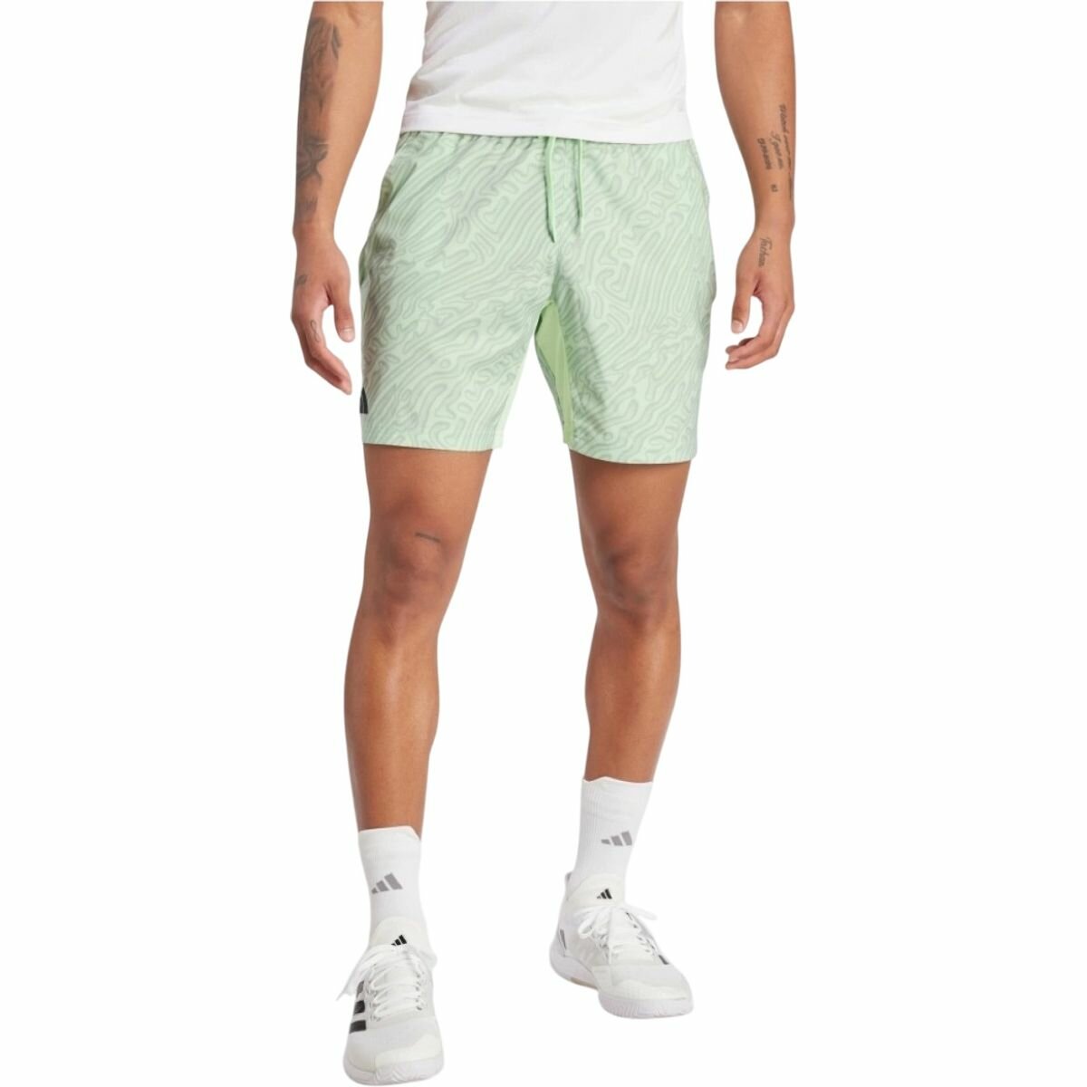 Шорты adidas HEAT.RDY Pro Printed Ergo 7-Inch размер L INT зеленый