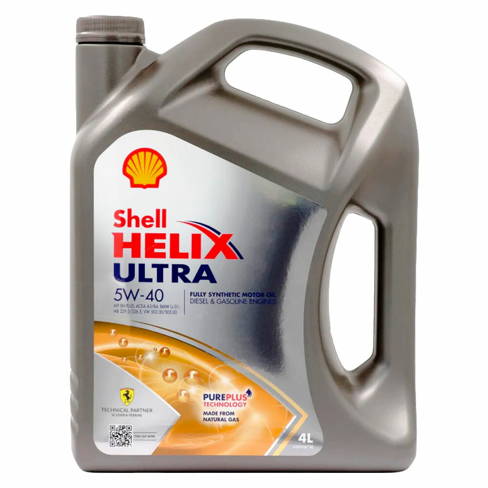 Моторное масло SHELL HELIX ULTRA 5W40 4L (арт. 550046361) SHL-5W40SU-4L