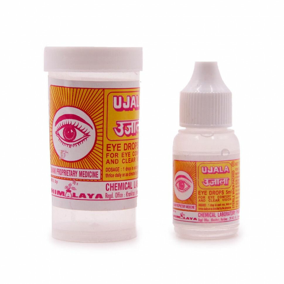 Лекарства От Ячменя На Глазу Himalaya UJALA Eye Drops Глазные капли Хасарам Хималая / 5 мл