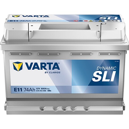 Аккумулятор Varta E11 Blue Dynamic 574 012 068 278x175x190 обратная полярность 74 Ач