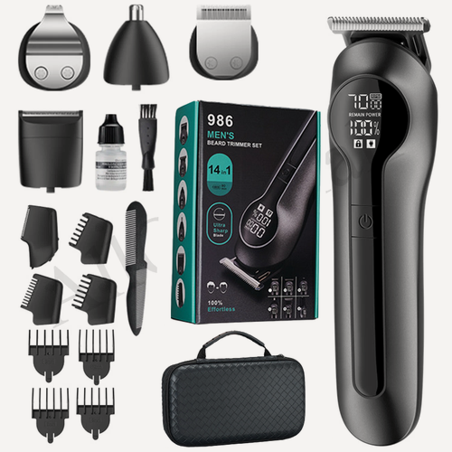 Изображение товара XiaomiYoupin 14in1 Беспроводной триммер для бороды и волос, Gray