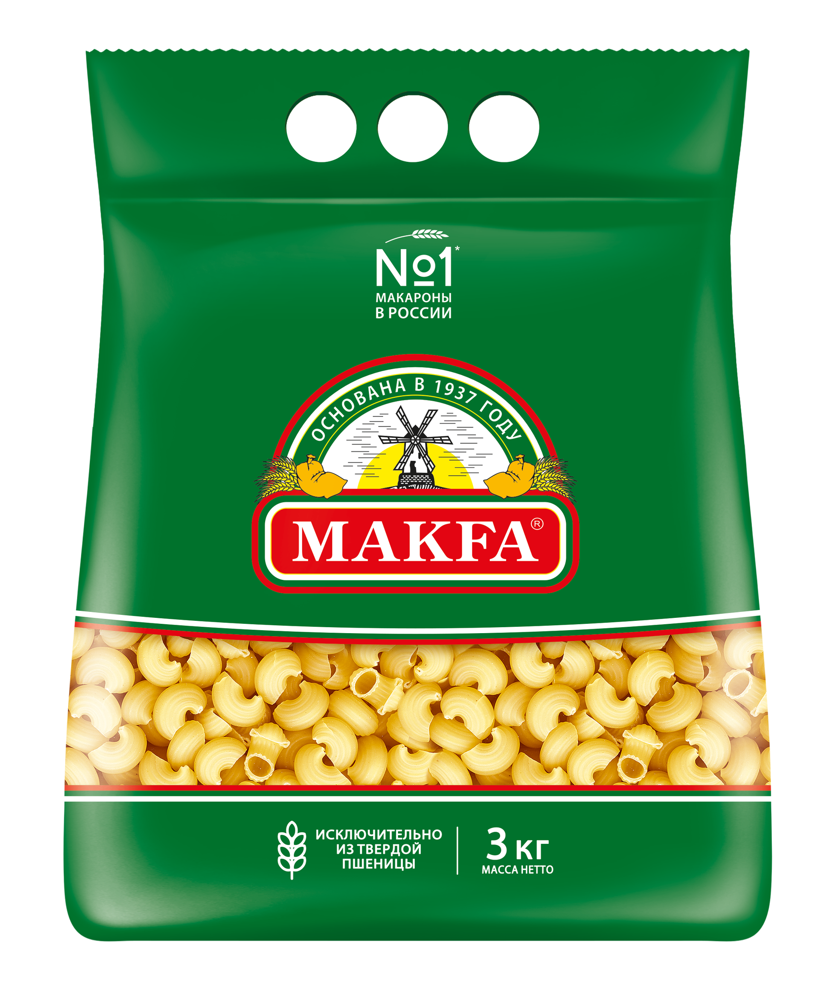 Makfa макароны улитки (lumache), 3000 г