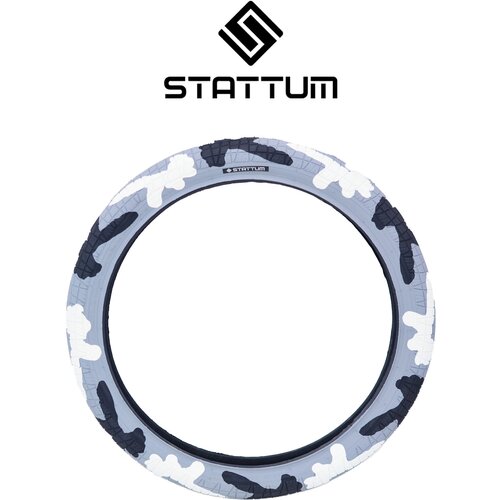 Покрышка для велосипеда BMX STATTUM 20 x 2,30 110 PSI Серый хаки покрышка bmx dare whistle 2 40 110 psi