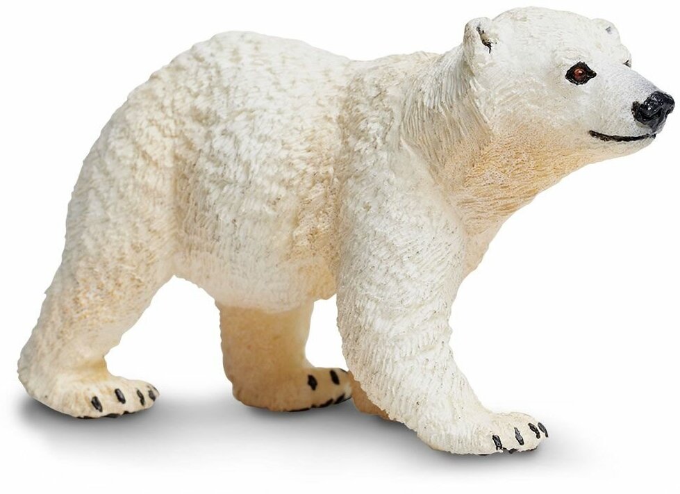 Фигурка животного Safari Ltd Белый медвежонок, для детей, игрушка коллекционная, 273429