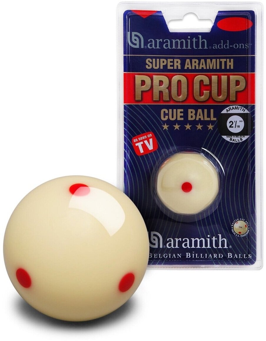 Биток бильярдный Aramith Super Aramith Pro-Cup Pool 57,2 мм в блистере