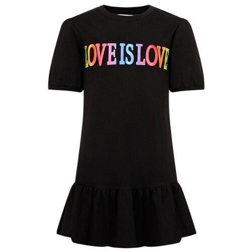 Платье Alberta Ferretti Love Is Love размер 116, черный