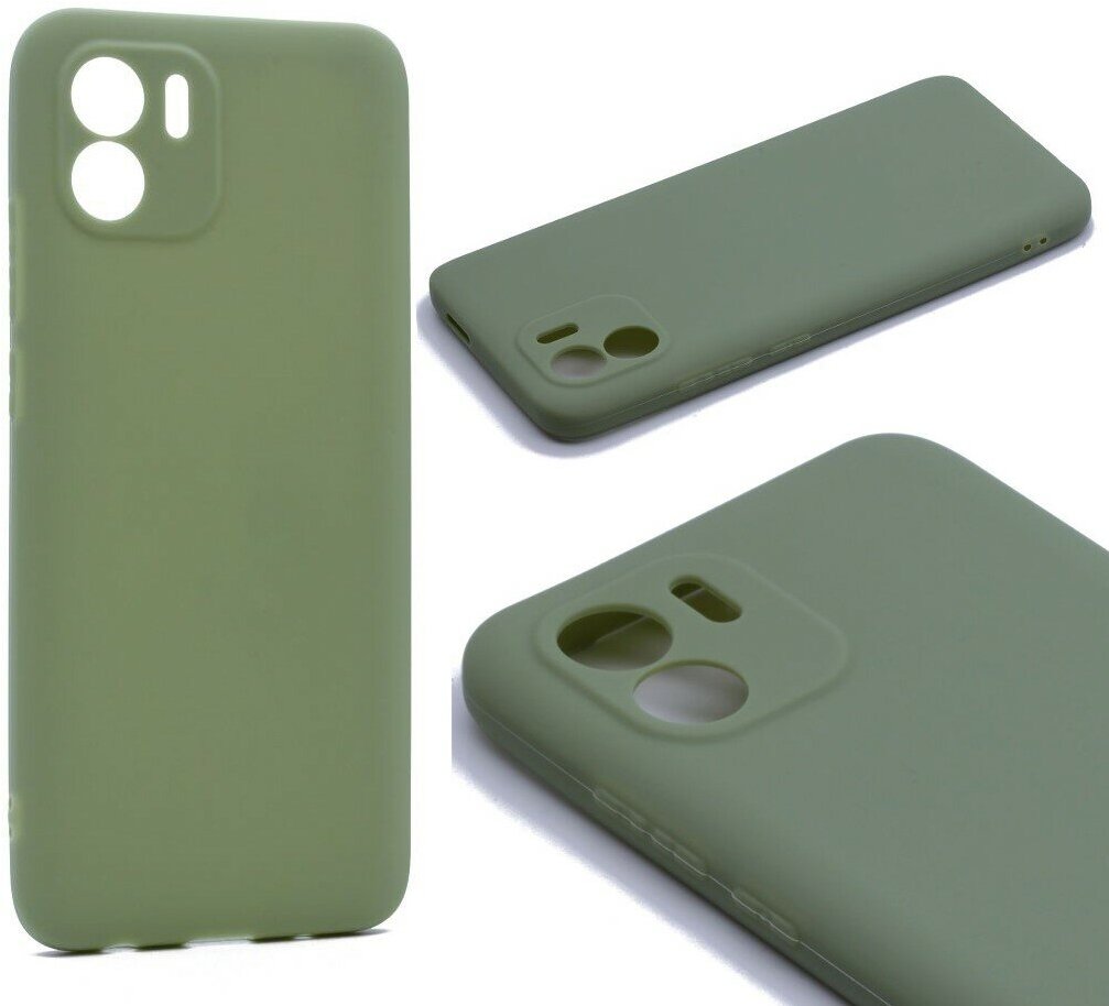 Силиконовый чехол TPU Case матовый для Xiaomi Redmi A1 светло-зеленый