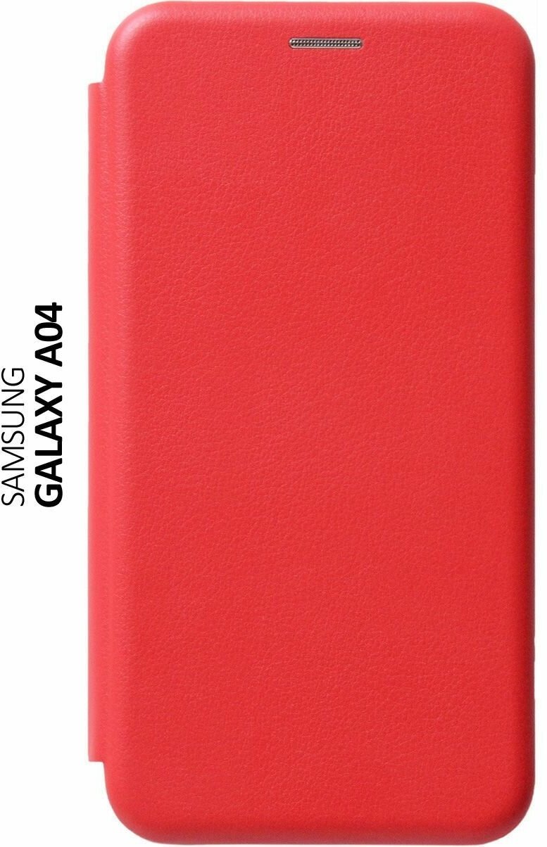 Чехол-книжка на Samsung Galaxy A04, Самсунг А04 Book Art Jack красный