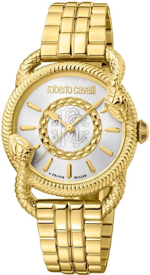 Наручные часы Roberto Cavalli by Franck Muller Snake, серебряный, золотой
