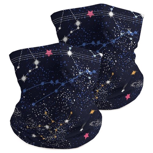 фото Универсальный бафф маска joyarty "космические тела" 2шт