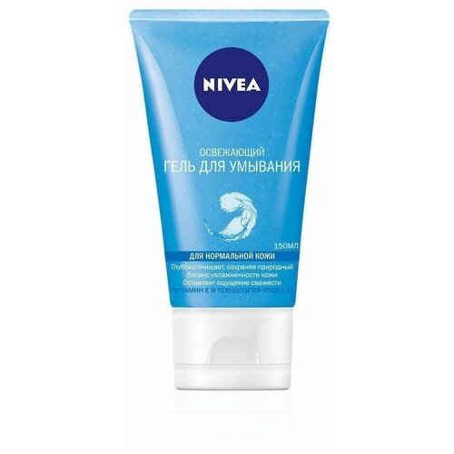 Nivea Гель для умывания Освежающий, для нормальной и комбинированной кожи, 150 мл/