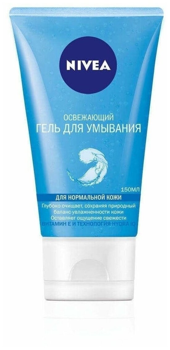 Nivea Гель для умывания Освежающий, для нормальной и комбинированной кожи, 150 мл/