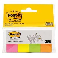 Post-it Закладки, 20 мм, 4 цвета, 50 штук (670-4N) разноцветный 80 г/м² 200 листов