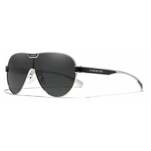фото Очки солнцезащитные n7762_silver_gray kingseven