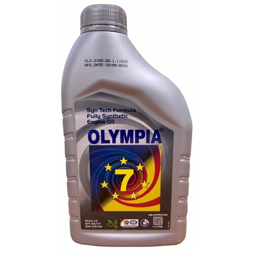 Cинтетическое моторное масло Olympia OIL 5W-30 API SN Plus, 1 литр