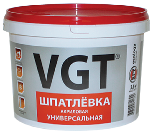 VGT ВГТ Шпатлевка универсальная для наружных и внутренних работ 1 кг