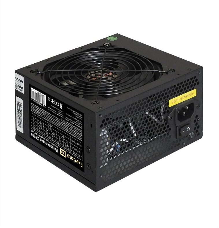 Блок питания ExeGate 650W XP650 EX259603RUS-PC, black