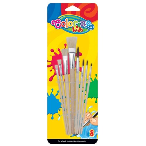 фото Набор кисточек для красок, 8 штук colorino