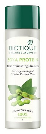 Biotique шампунь Bio Soya Protein Fresh Nourishing питательный, 190 мл