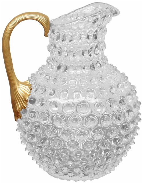 Кувшин Pitcher Hobnail With Golden Handle Large