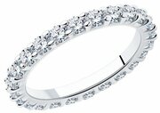 Кольцо Diamant online, серебро, 925 проба, фианит