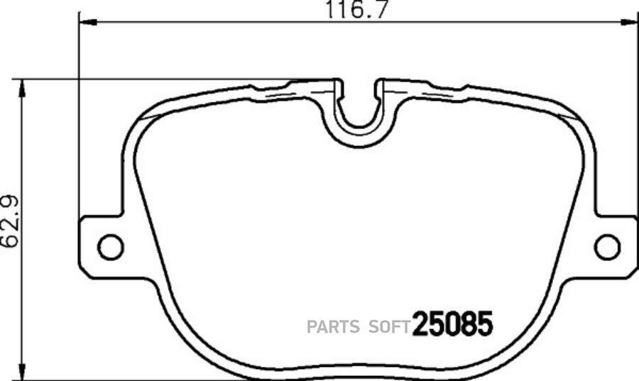 Колодки Тормозные Дисковые HELLA PAGID арт. 8DB355015451