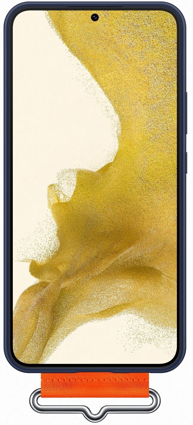 Чехол-книжка Samsung EF-GS906TWEGRU для Galaxy S22+ с ремешком, темно-синий - фото №18