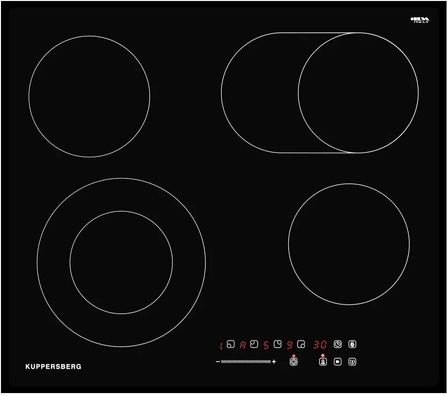 Электрическая варочная панель Kuppersberg ECS 627, черный