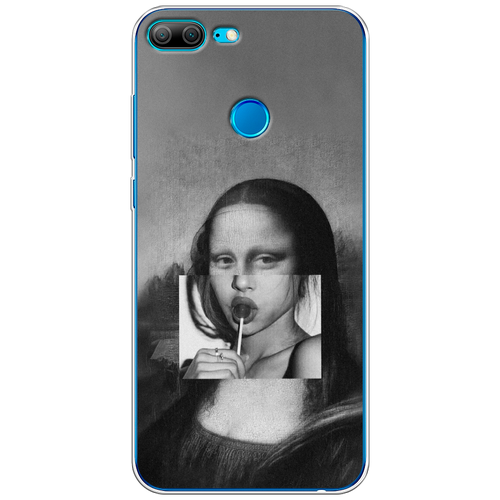 Силиконовый чехол на Honor 9 Lite / Хонор 9 Лайт Mona Lisa sucking lollipop силиконовый чехол mona lisa sucking lollipop на honor 90 lite хонор 90 лайт