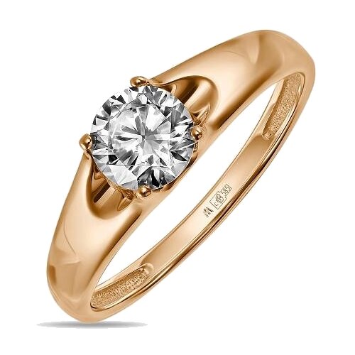 фото Лукас золотое кольцо с фианитом r01-z-59858-z, размер 17