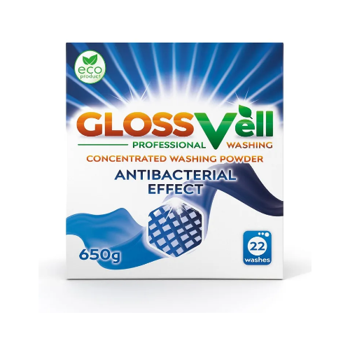 Стиральный порошок Glossvell ECO антибактериальный, концентрат, 22 стирки, 650г
