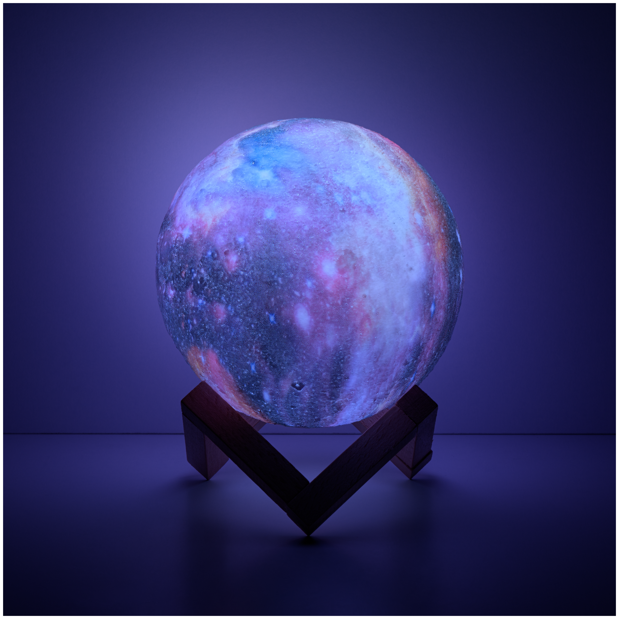 Ночник светодиодный Gauss Луна 3D, с пультом, регулируемый свет, 15 см - фотография № 2