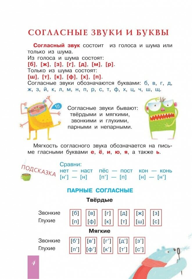 Все правила русского языка с подсказками - фото №7