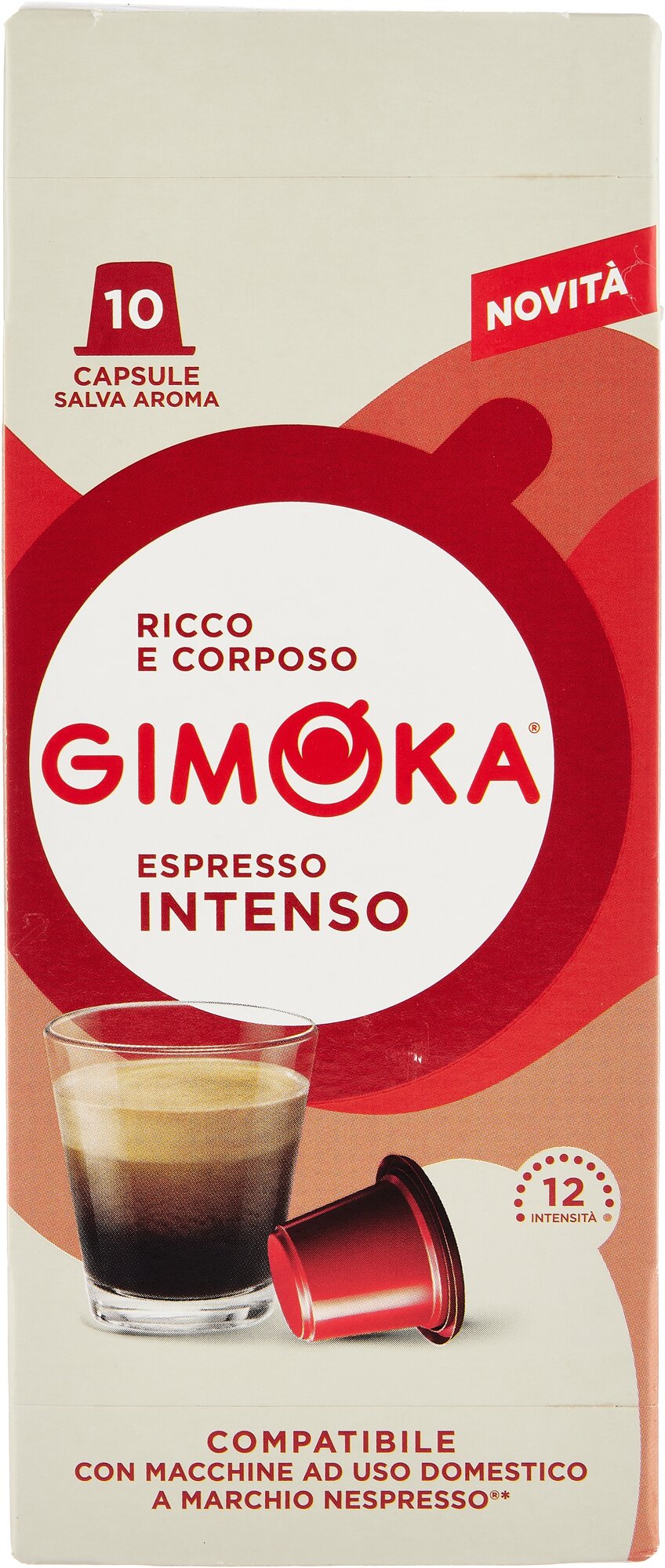 Кофе в капсулах Gimoka Nespresso Classic Intenso 10шт Gruppo Gimoka S.R.L - фото №3