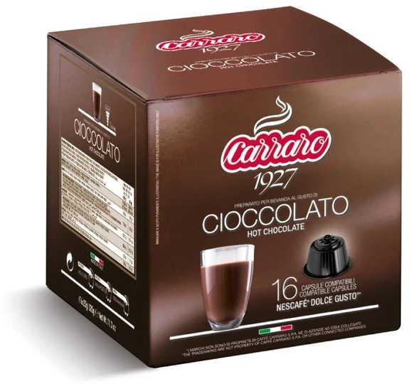 Горячий шоколад в капсулах Carraro Dolce Gusto Cioccolato горячий шоколад в капсулах 16шт