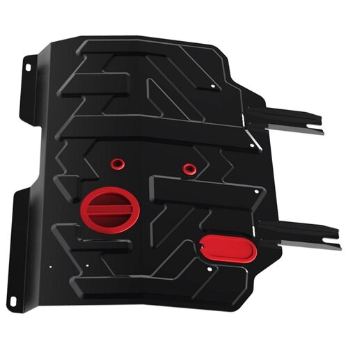 фото Защита картера и кпп автоброня для geely emgrand 7 2016-2018 2018-н.в./emgrand ec7 2009-2016/fc (vision) 2008-2011, сталь 1.8 мм, с крепежом, 111.01902.1