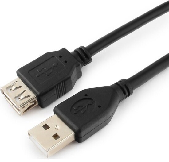 Кабель удлинительный Cablexpert USB2.0 Pro , AM/AF, 4.5м, экран, 2феррит. кольц