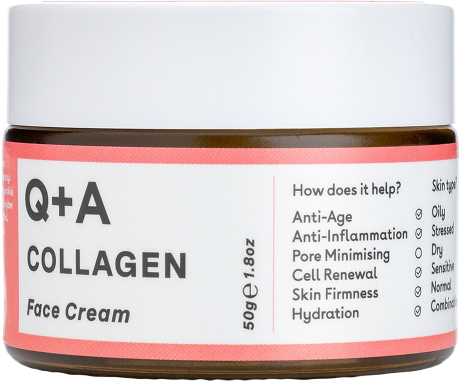 Q+A Антивозрастной крем для лица Collagen 50 гр