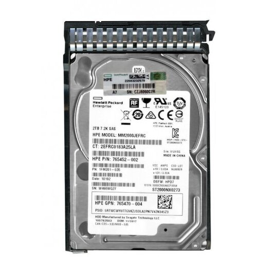 Жесткий диск HP 1FM201-035 2Tb 7200 SAS 25 HDD 6654500₽
