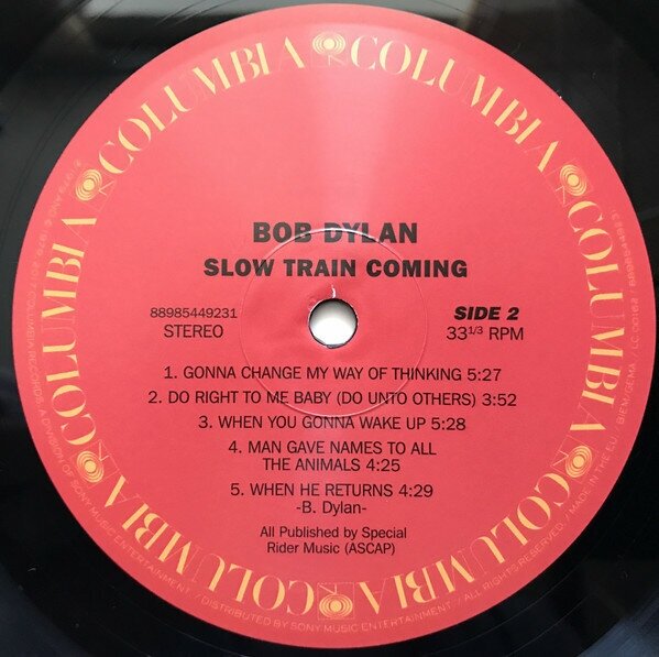 Bob Dylan Bob Dylan - Slow Train Coming (180 Gr) Sony Music - фото №4