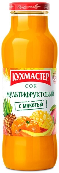 Сок Кухмастер "Мультифруктовый с мякотью" 0,68л