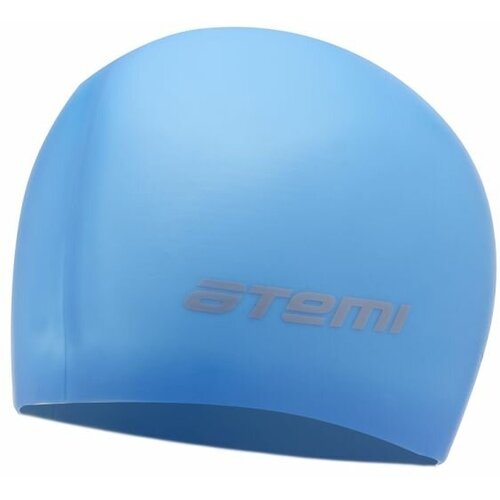 Шапочка для плавания Atemi, силикон, голубая, Sc303