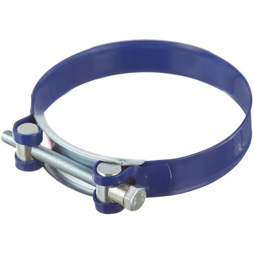 Хомут силовой Hard-Fix 104-112 мм оцинкованная сталь с полимерным покрытием одноболтовый