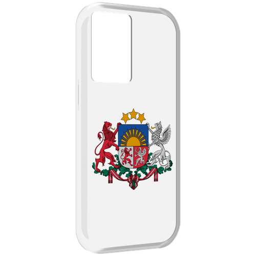 Чехол MyPads герб-латвии для OnePlus Nord N20 SE задняя-панель-накладка-бампер