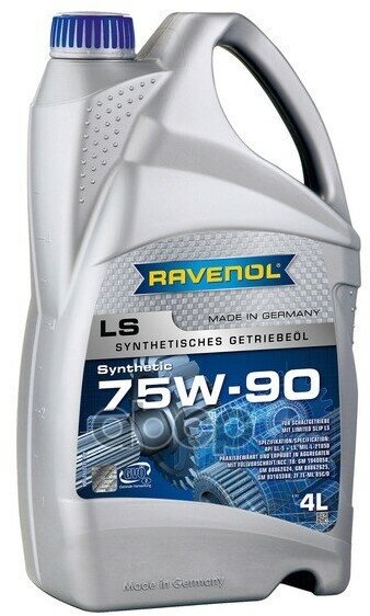 Масло Трансмиссионное Ls 75W-90 4Л (Полусинтетика) Ravenol арт. 1222102004