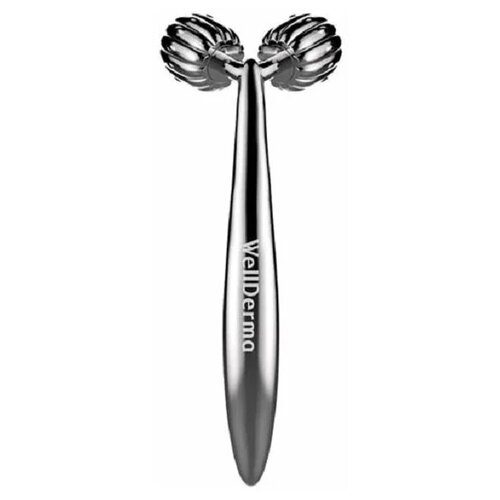 фото Массажер wellderma face lifting roller dark silver