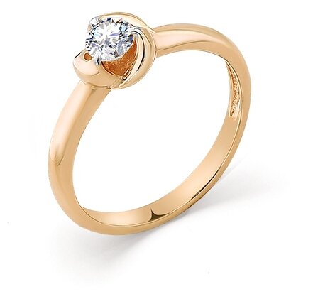 Master Brilliant Золотое кольцо из желтого золота с бриллиантом 1-104-739