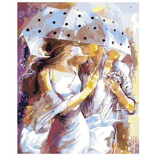 картина по номерам романтика в париже 40x50 см фрея Картина по номерам Романтика, 40x50 см