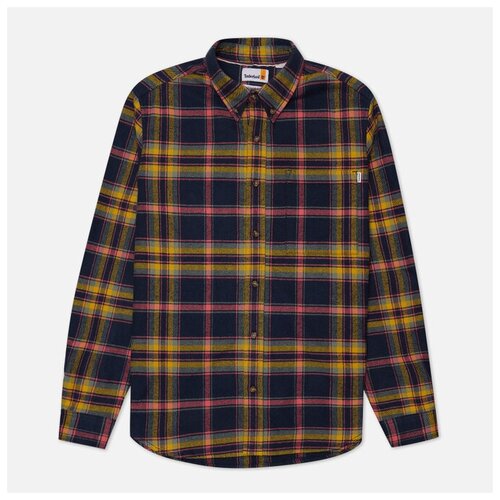 фото Мужская рубашка timberland heavy flannel check синий , размер m